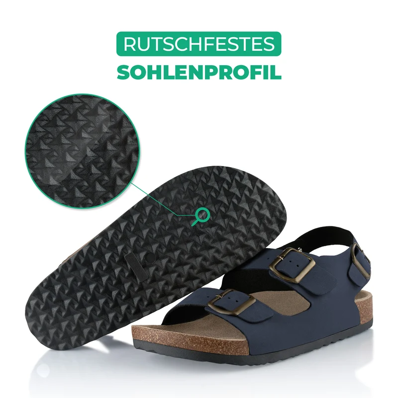 Sandalen mit Kork-Fußbett