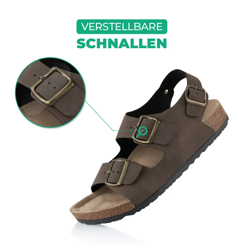 Sandalen mit Kork-Fußbett