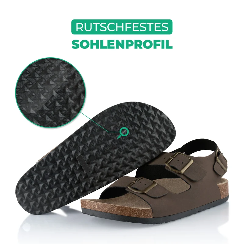 Sandalen mit Kork-Fußbett