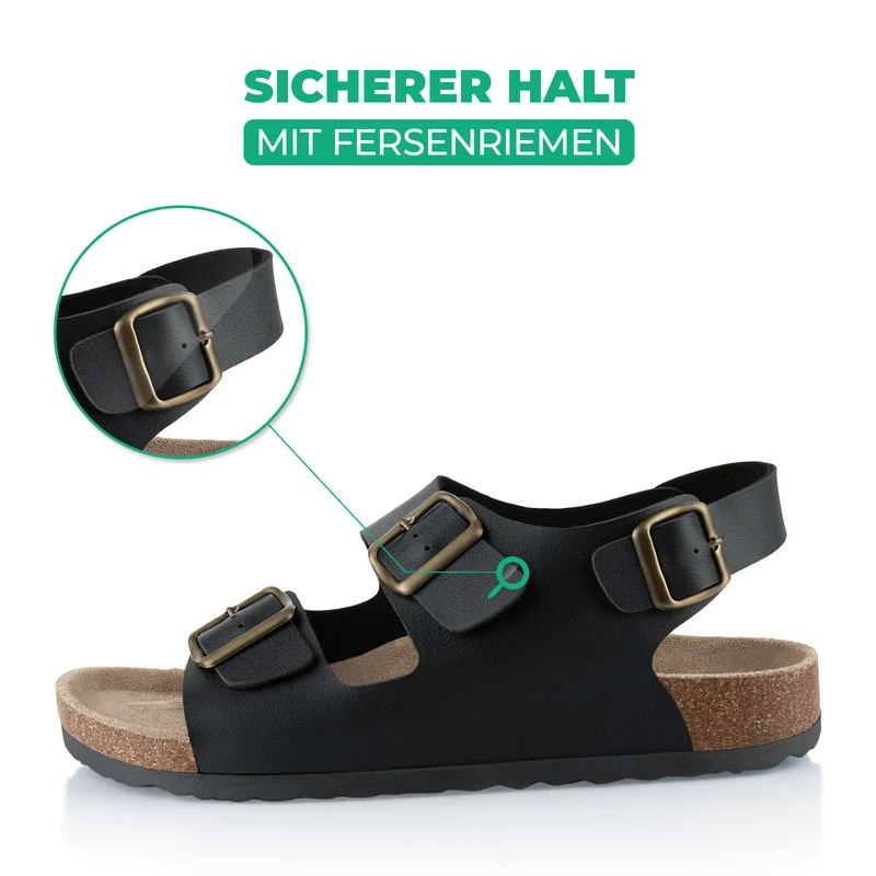 Sandalen mit Kork-Fußbett