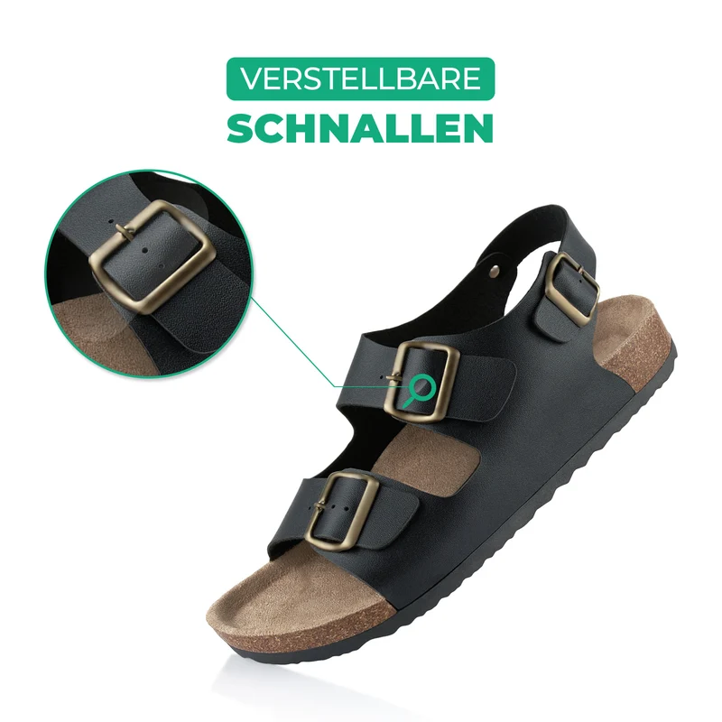 Sandalen mit Kork-Fußbett