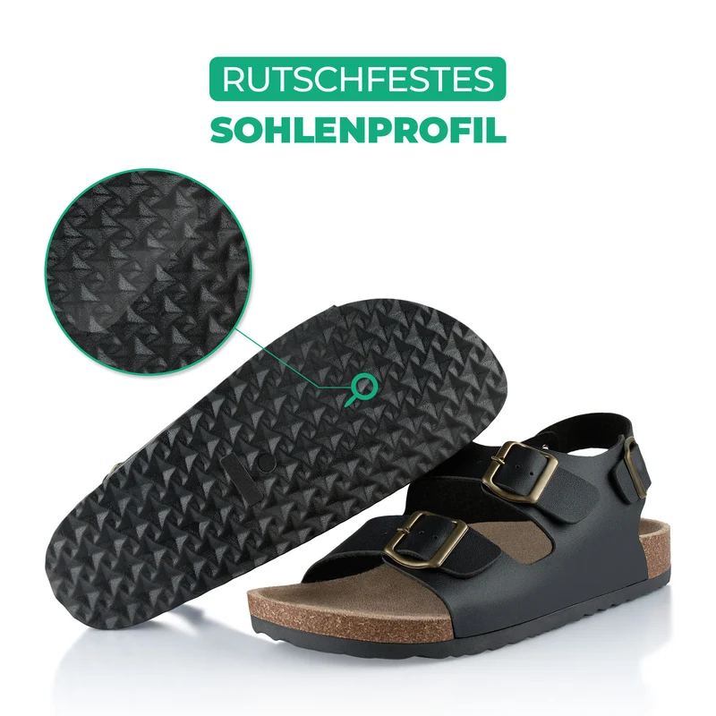 Sandalen mit Kork-Fußbett
