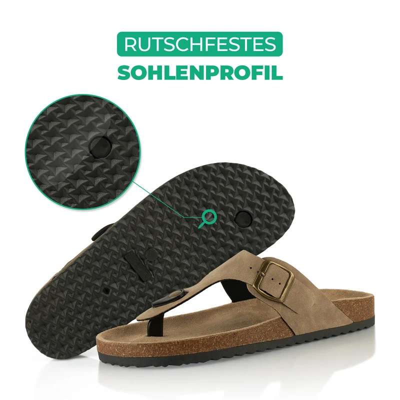 Zehentrenner mit Kork-Fußbett