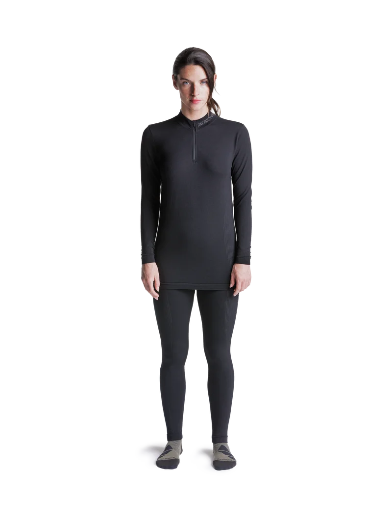 MIGHTYWOOL SHIRT LS 1/2 ZIP WMN