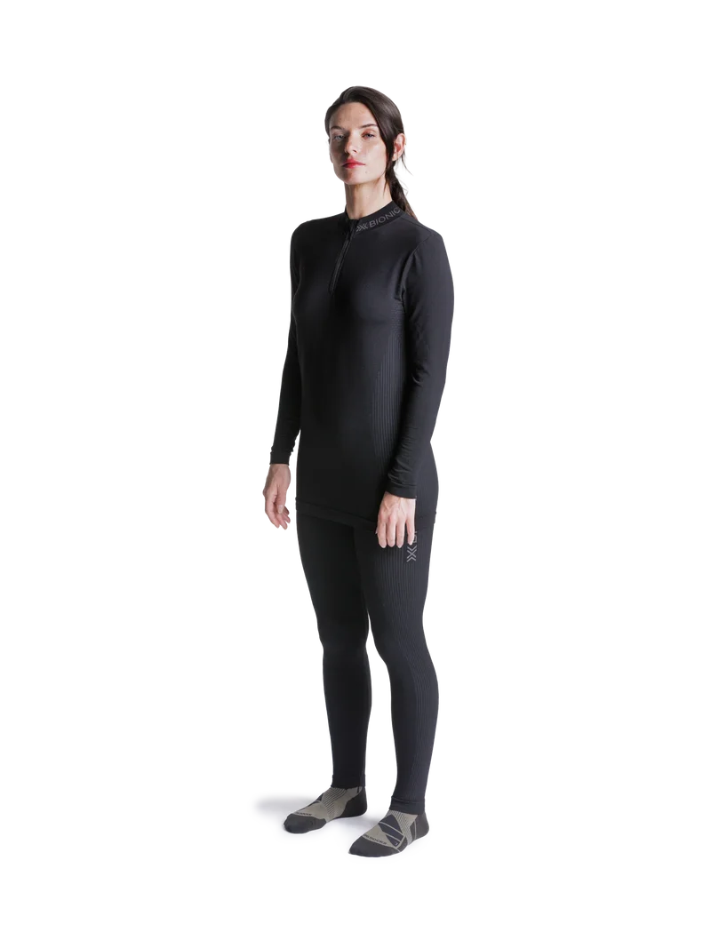 MIGHTYWOOL SHIRT LS 1/2 ZIP WMN