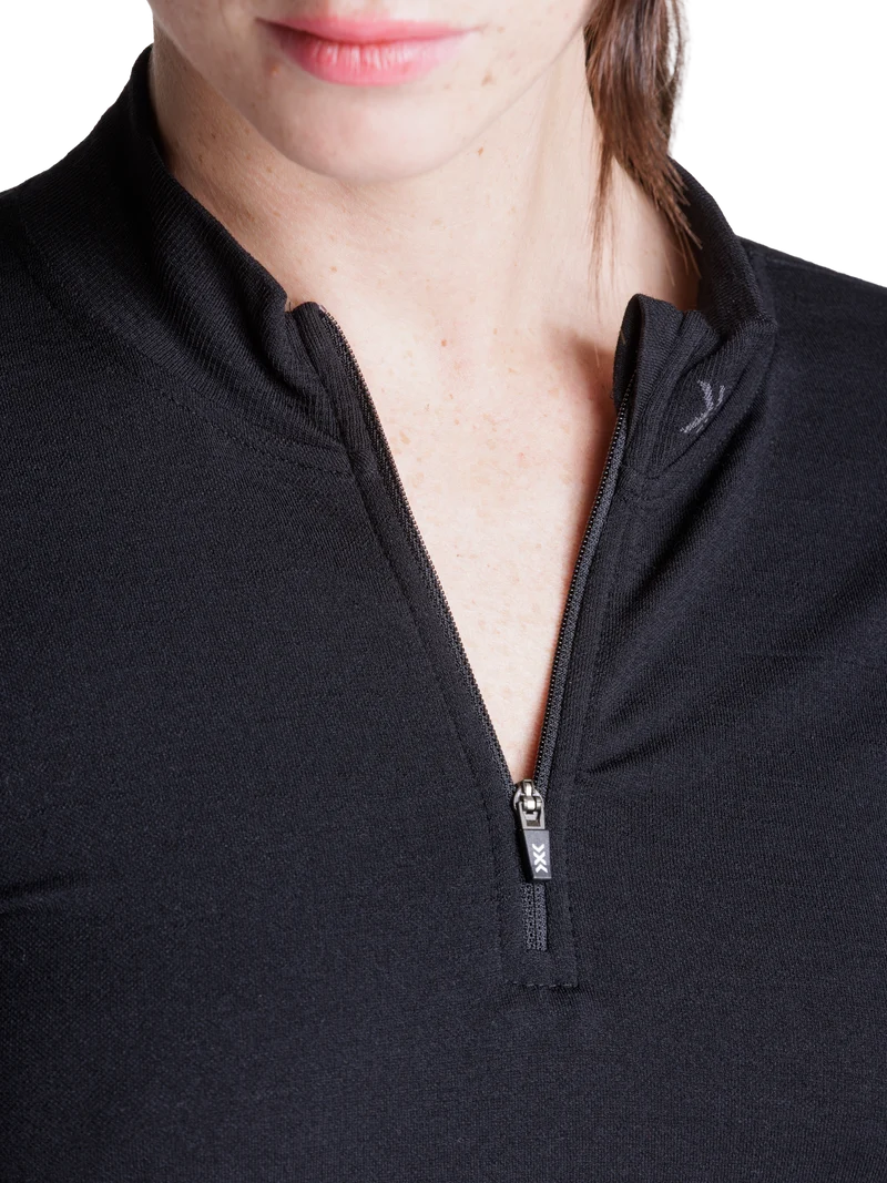 MIGHTYWOOL SHIRT LS 1/2 ZIP WMN