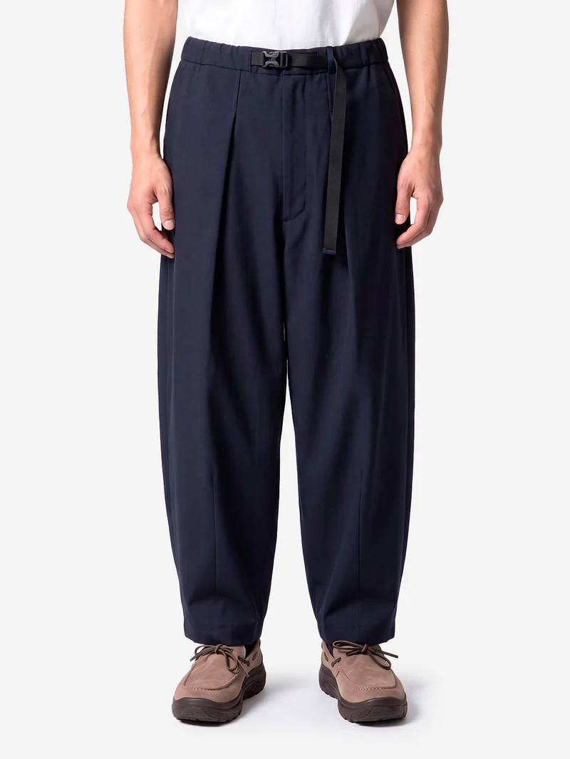 Pantaloni 'Tech Wool Cropped' blu navy