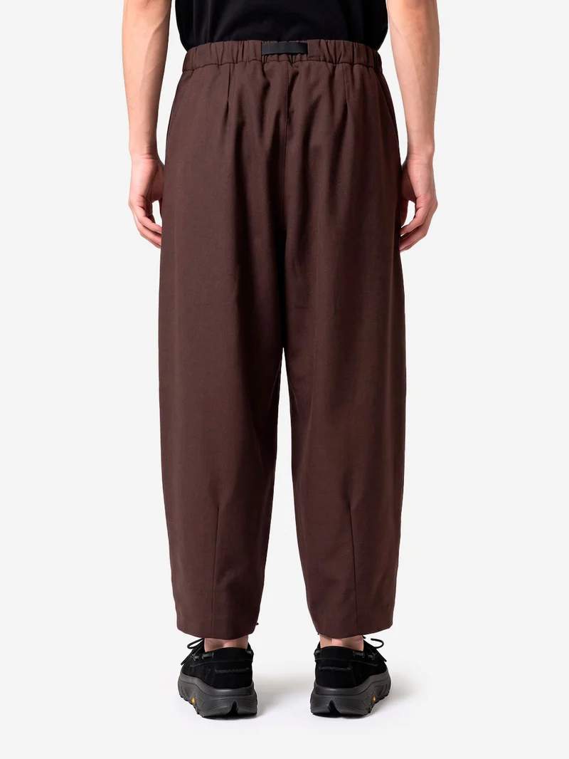 Pantaloni 'Tech Wool Cropped' marroni