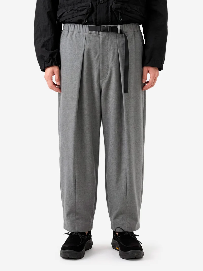 Pantaloni 'Tech Wool Cropped' grigi