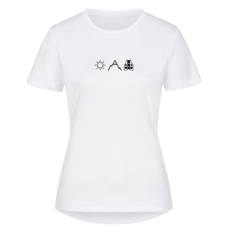 Sonne, Berge. Laufweste - Sport T-Shirt Frauen