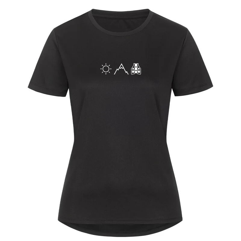 Sonne, Berge. Laufweste - Sport T-Shirt Frauen