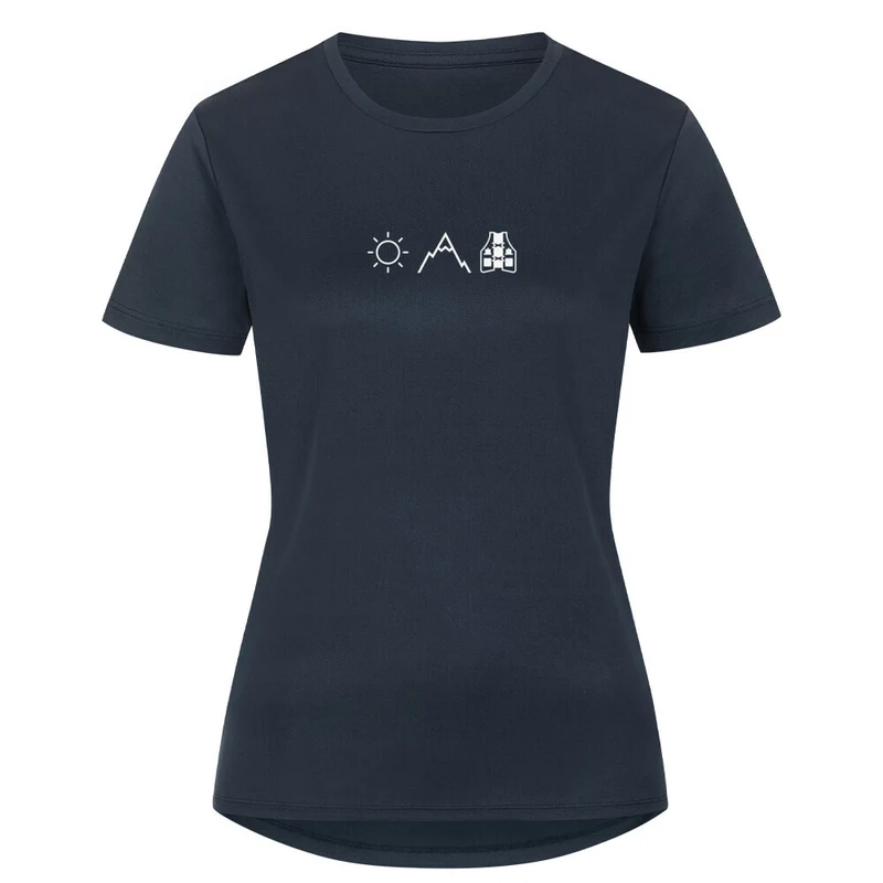 Sonne, Berge. Laufweste - Sport T-Shirt Frauen