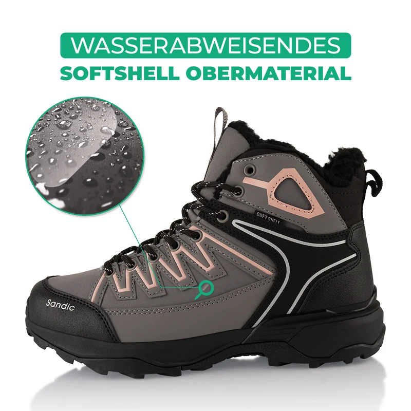 Winterstiefel Warm Gefütterte Softshell Wanderschuhe