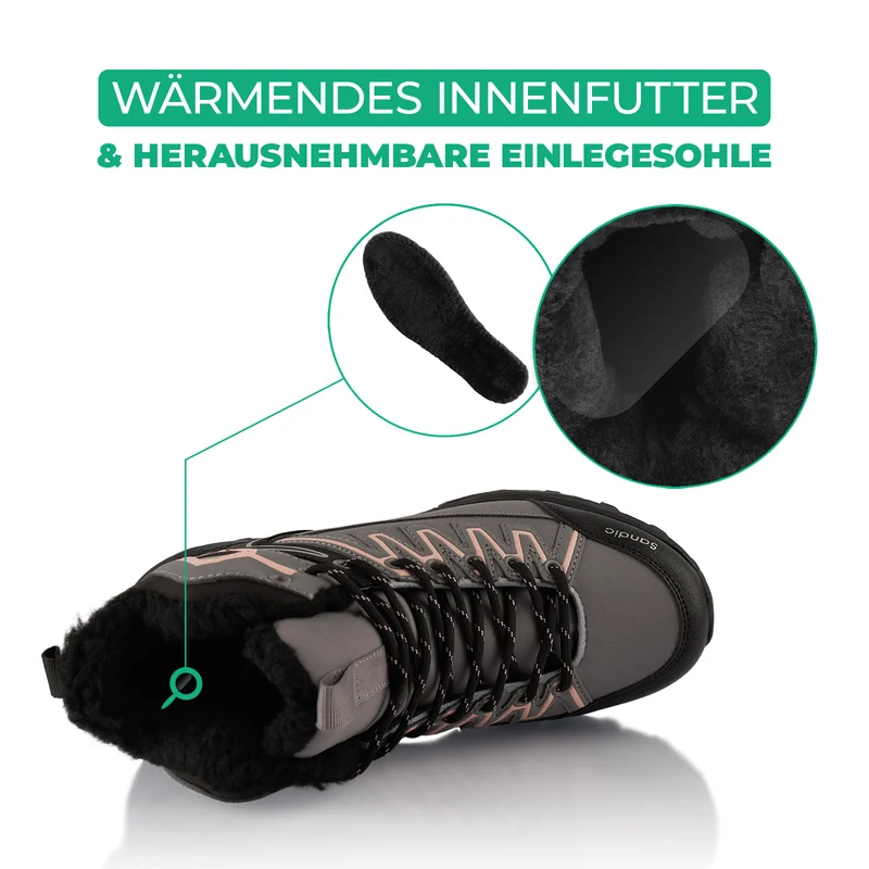 Winterstiefel Warm Gefütterte Softshell Wanderschuhe