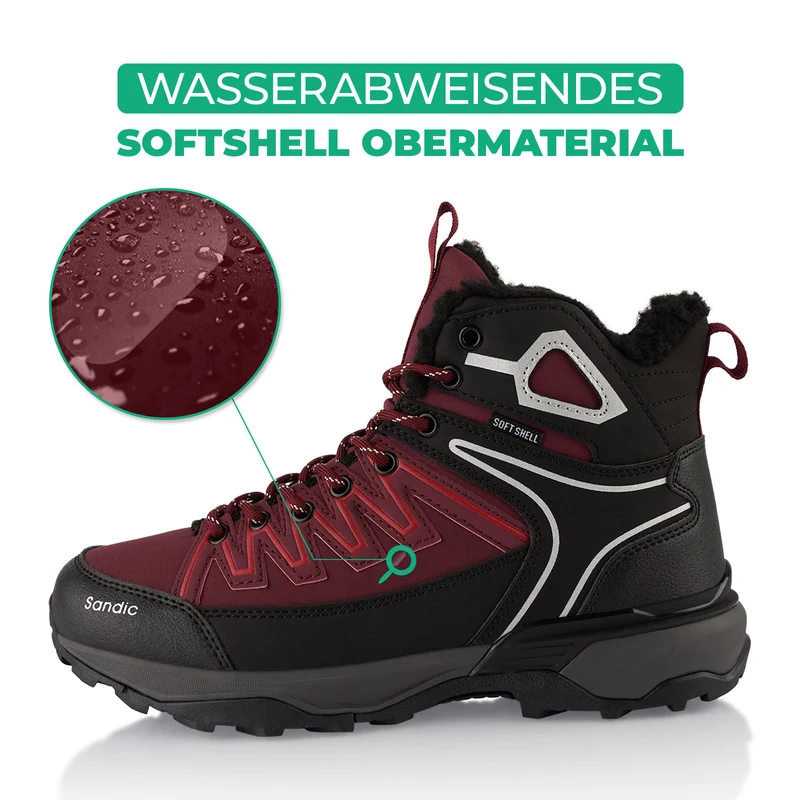 Winterstiefel Warm Gefütterte Softshell Wanderschuhe