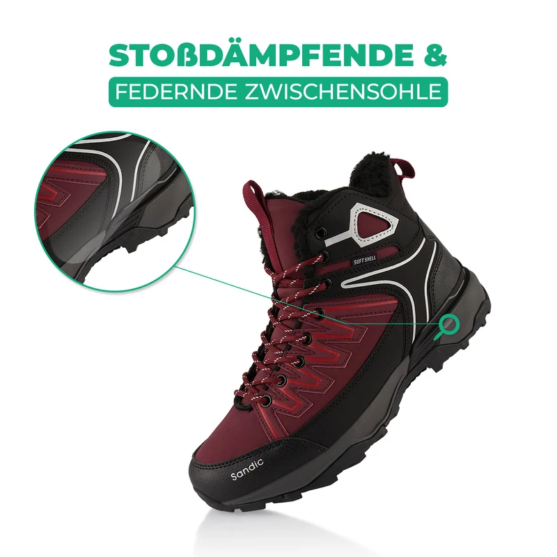Winterstiefel Warm Gefütterte Softshell Wanderschuhe