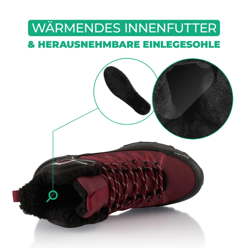 Winterstiefel Warm Gefütterte Softshell Wanderschuhe