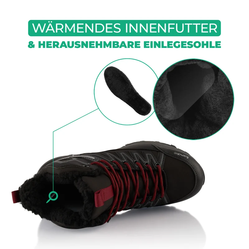 Winterstiefel Warm Gefütterte Softshell Wanderschuhe