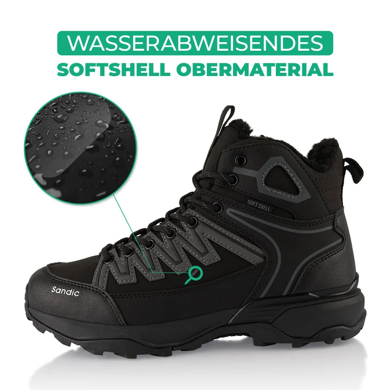 Winterstiefel Warm Gefütterte Softshell Wanderschuhe