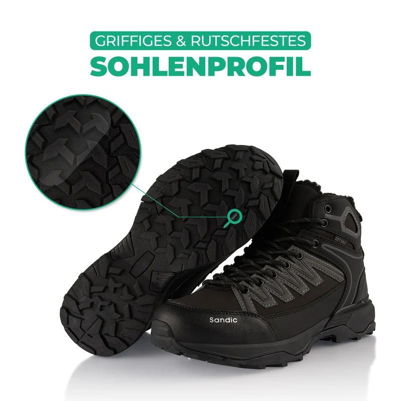 Winterstiefel Warm Gefütterte Softshell Wanderschuhe