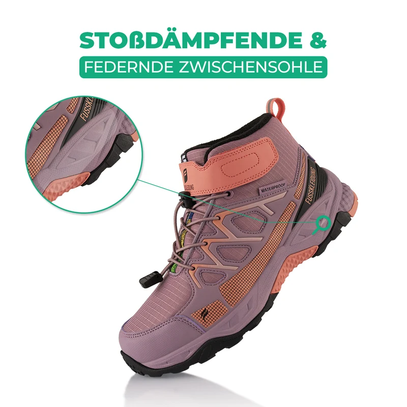 Winterstiefel Wasserdichte Warm Gefütterte Wanderschuhe