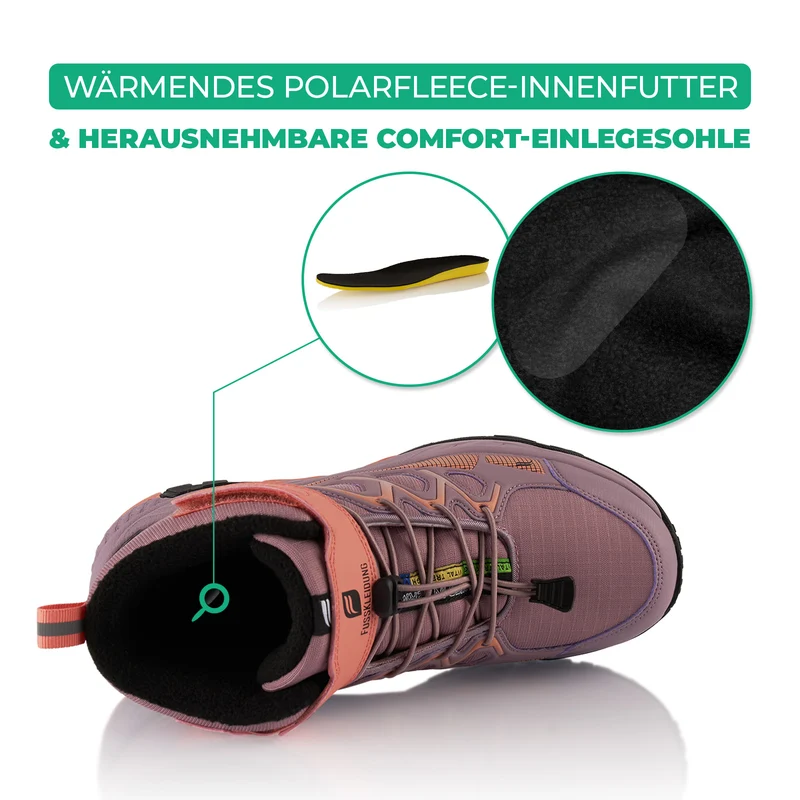 Winterstiefel Wasserdichte Warm Gefütterte Wanderschuhe