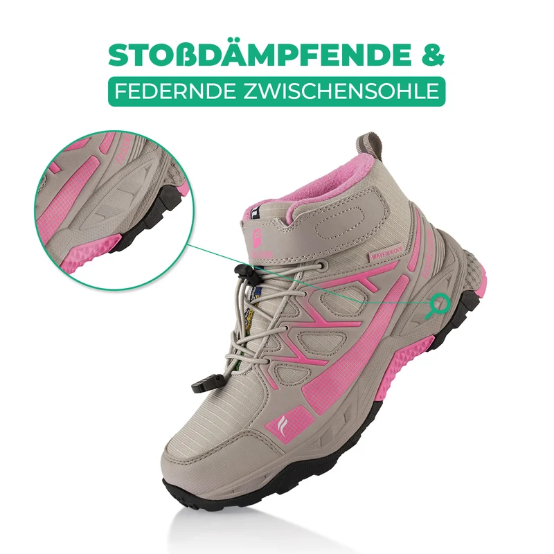 Winterstiefel Wasserdichte Warm Gefütterte Wanderschuhe