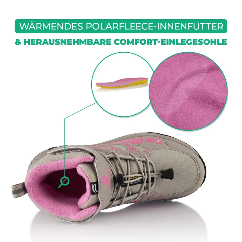 Winterstiefel Wasserdichte Warm Gefütterte Wanderschuhe