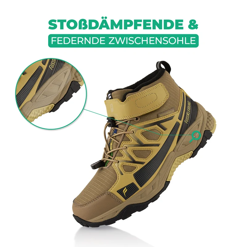 Winterstiefel Wasserdichte Warm Gefütterte Wanderschuhe