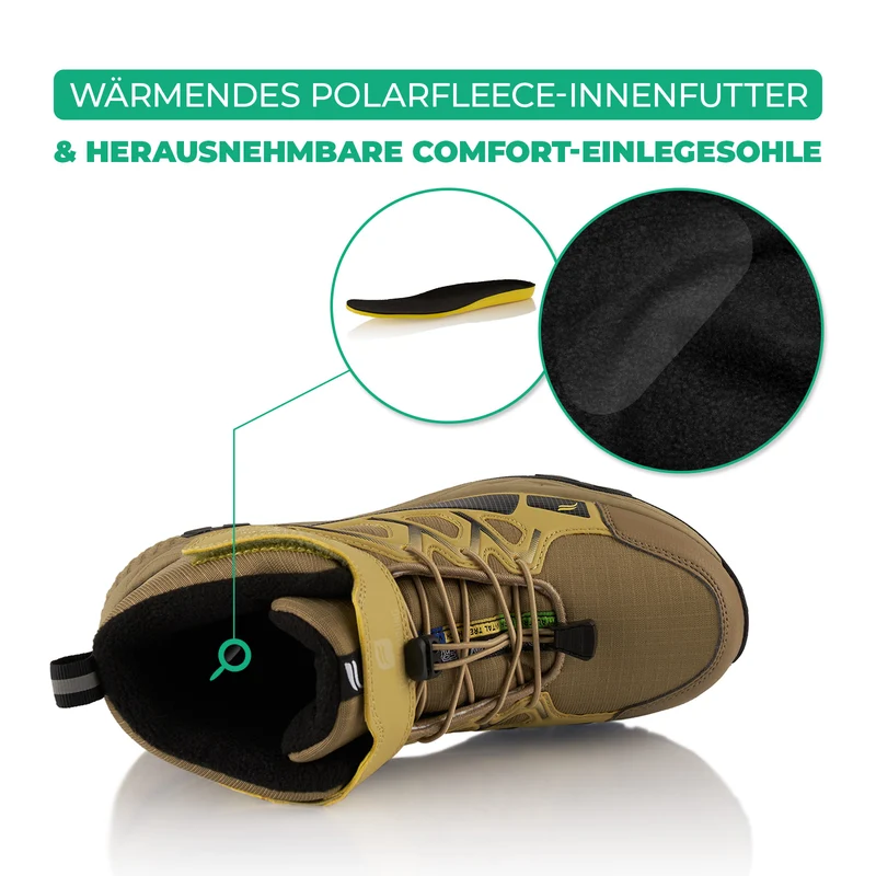 Winterstiefel Wasserdichte Warm Gefütterte Wanderschuhe