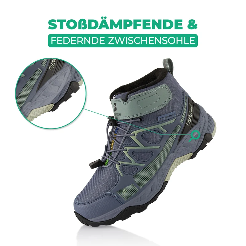 Winterstiefel Wasserdichte Warm Gefütterte Wanderschuhe