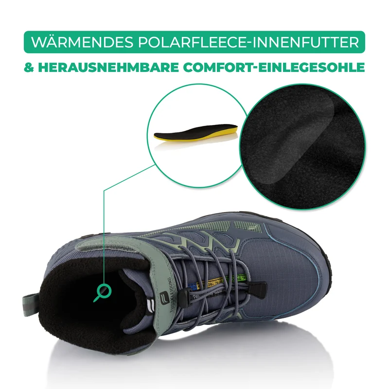 Winterstiefel Wasserdichte Warm Gefütterte Wanderschuhe