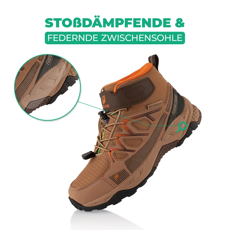 Winterstiefel Wasserdichte Warm Gefütterte Wanderschuhe