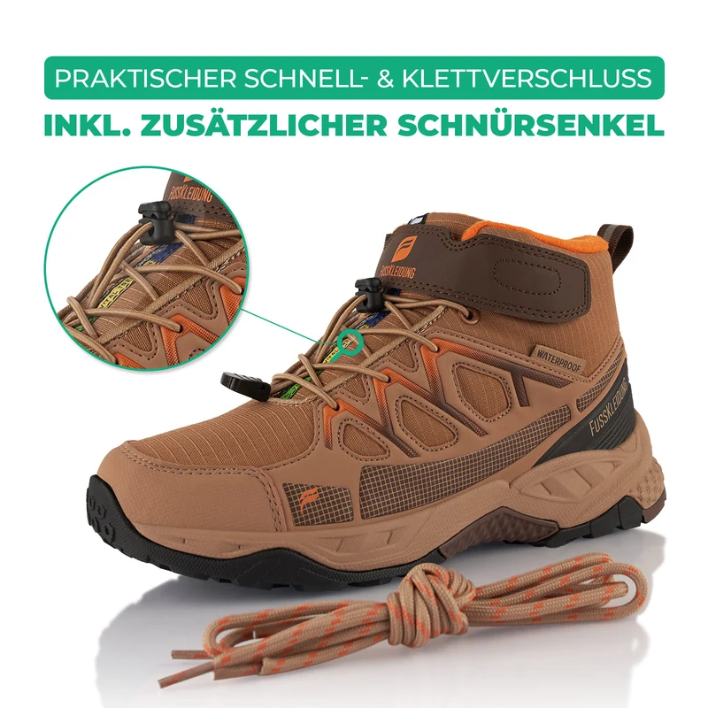 Winterstiefel Wasserdichte Warm Gefütterte Wanderschuhe