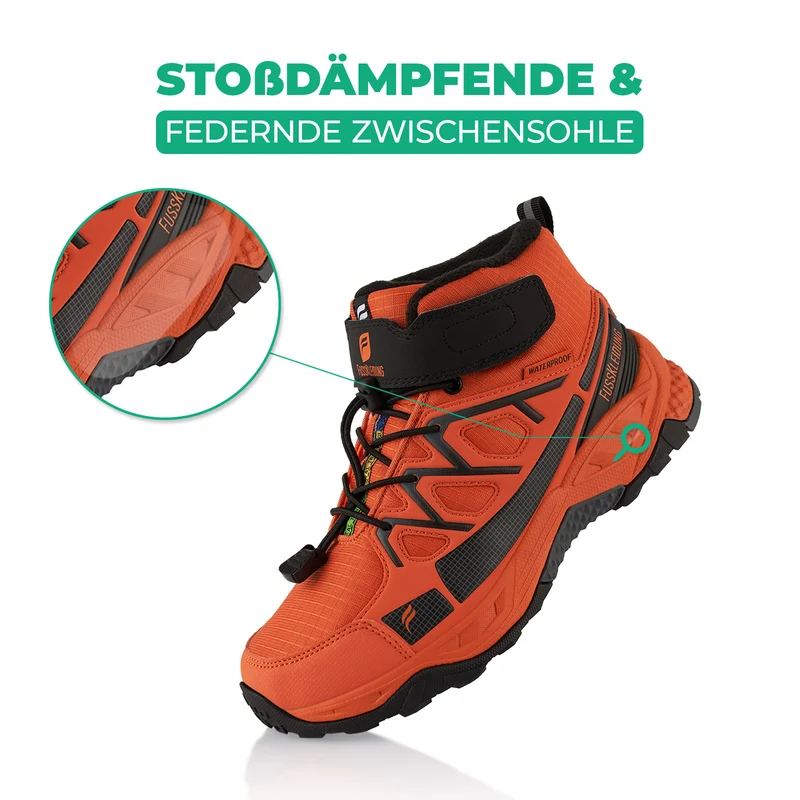 Winterstiefel Wasserdichte Warm Gefütterte Wanderschuhe