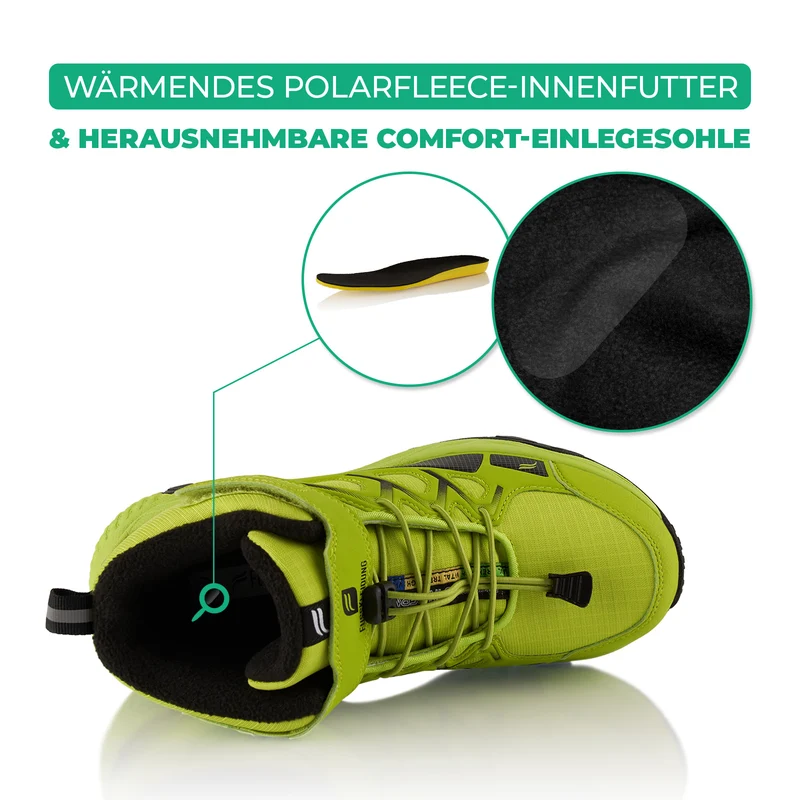 Winterstiefel Wasserdichte Warm Gefütterte Wanderschuhe