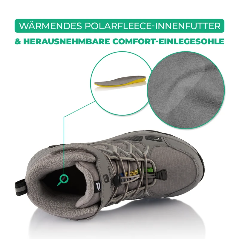 Winterstiefel Wasserdichte Warm Gefütterte Wanderschuhe
