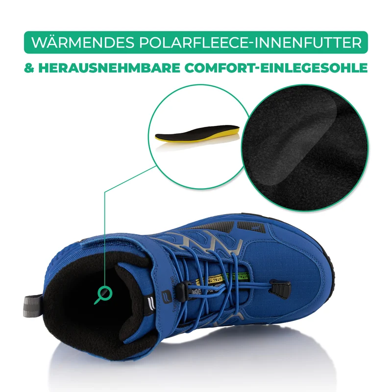Winterstiefel Wasserdichte Warm Gefütterte Wanderschuhe