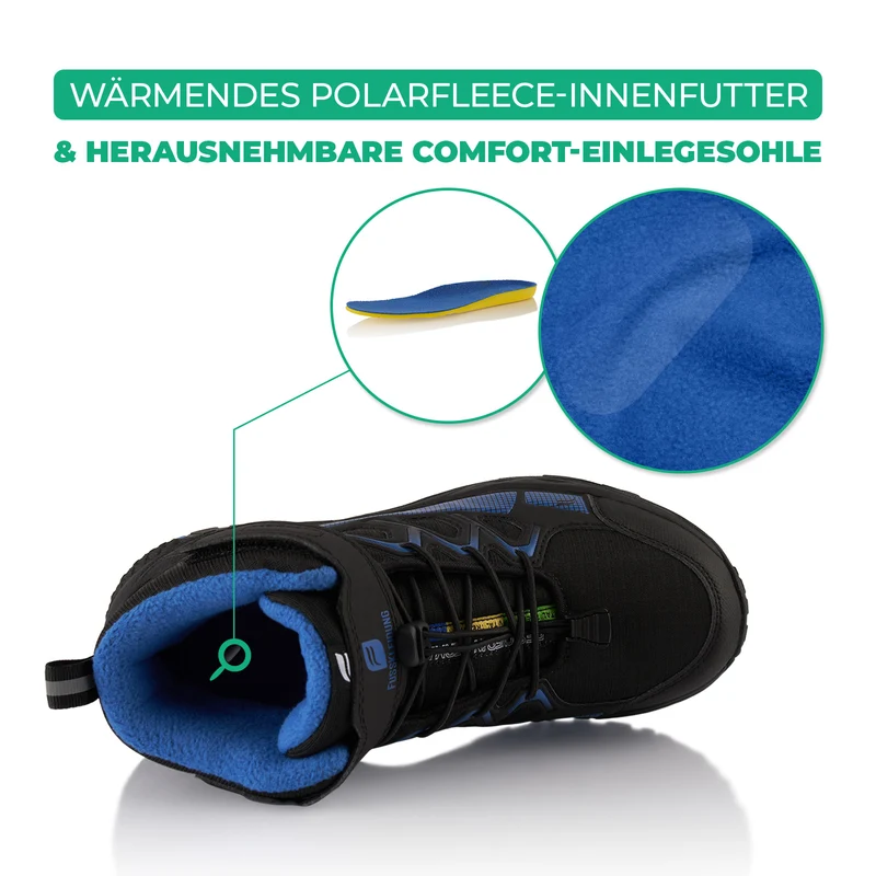 Winterstiefel Wasserdichte Warm Gefütterte Wanderschuhe