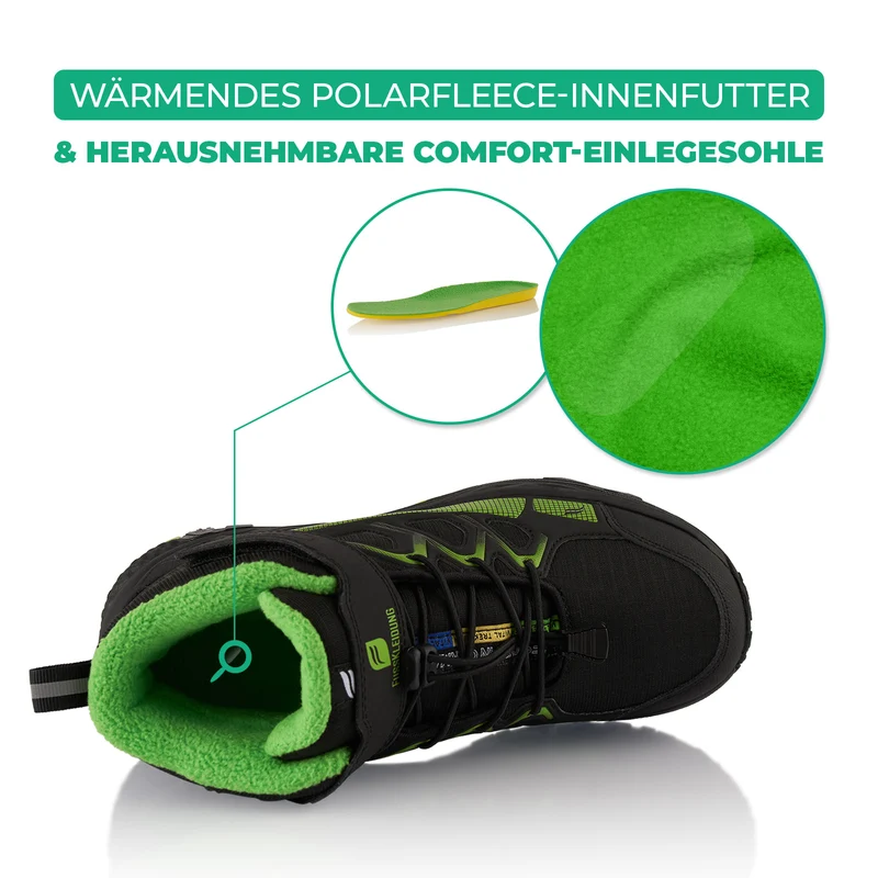 Winterstiefel Wasserdichte Warm Gefütterte Wanderschuhe