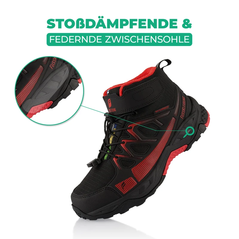 Winterstiefel Wasserdichte Warm Gefütterte Wanderschuhe