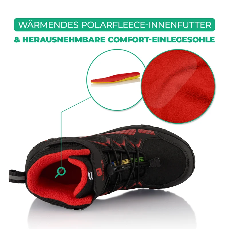 Winterstiefel Wasserdichte Warm Gefütterte Wanderschuhe