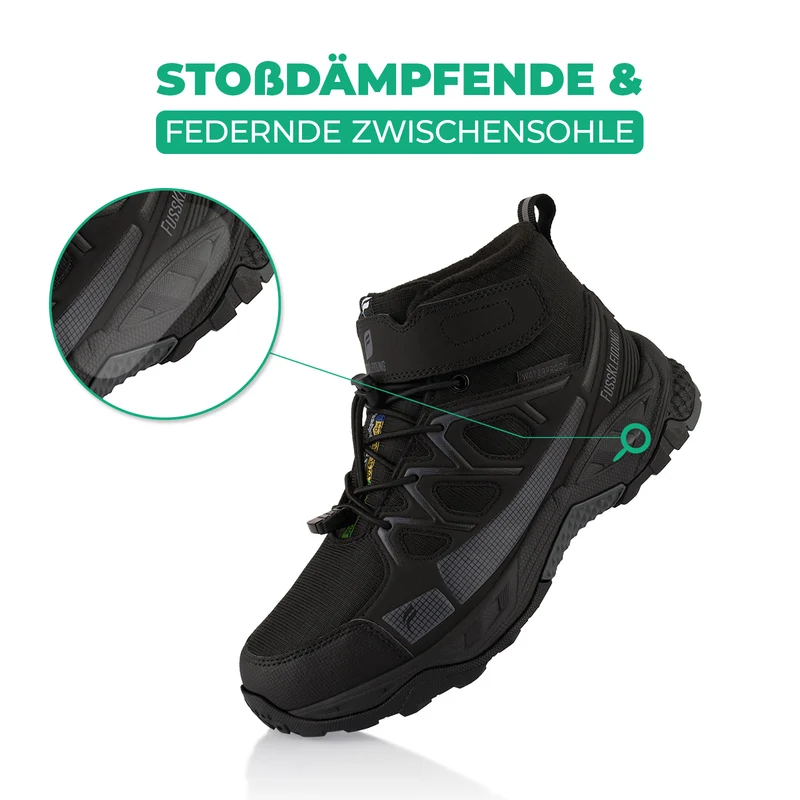 Winterstiefel Wasserdichte Warm Gefütterte Wanderschuhe