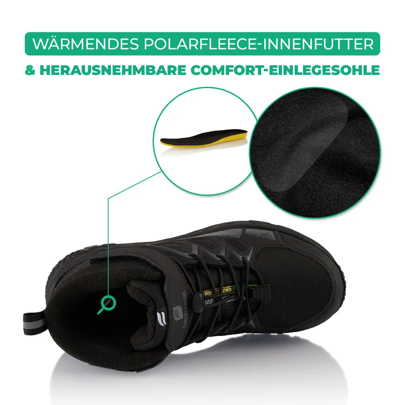 Winterstiefel Wasserdichte Warm Gefütterte Wanderschuhe