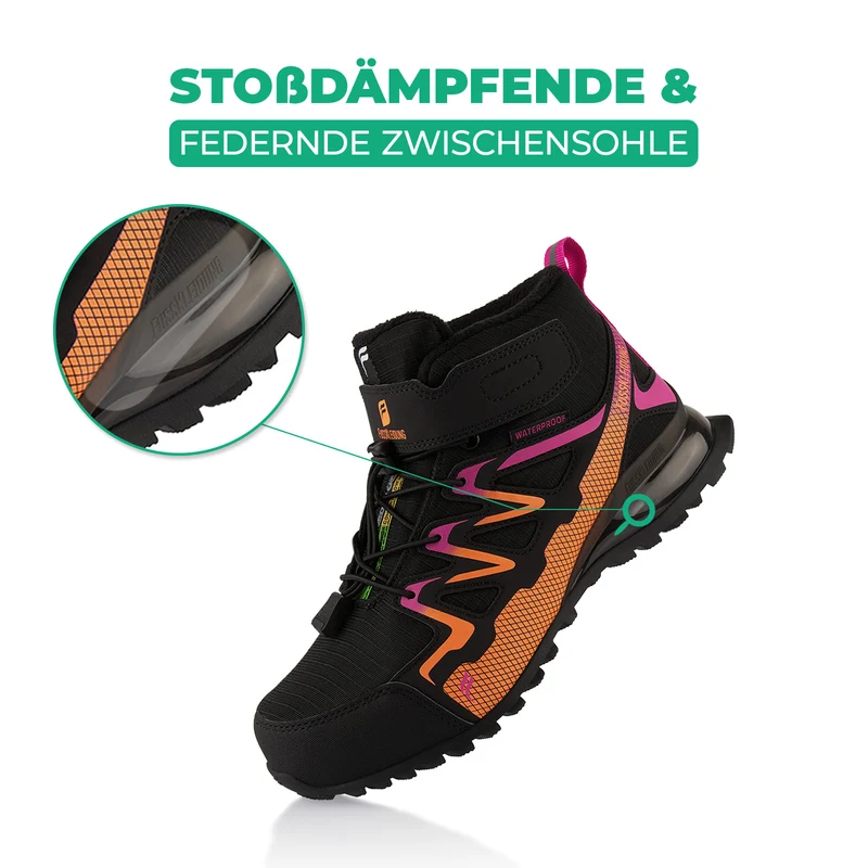 Winterstiefel Wasserdichte Warm Gefütterte Wanderschuhe