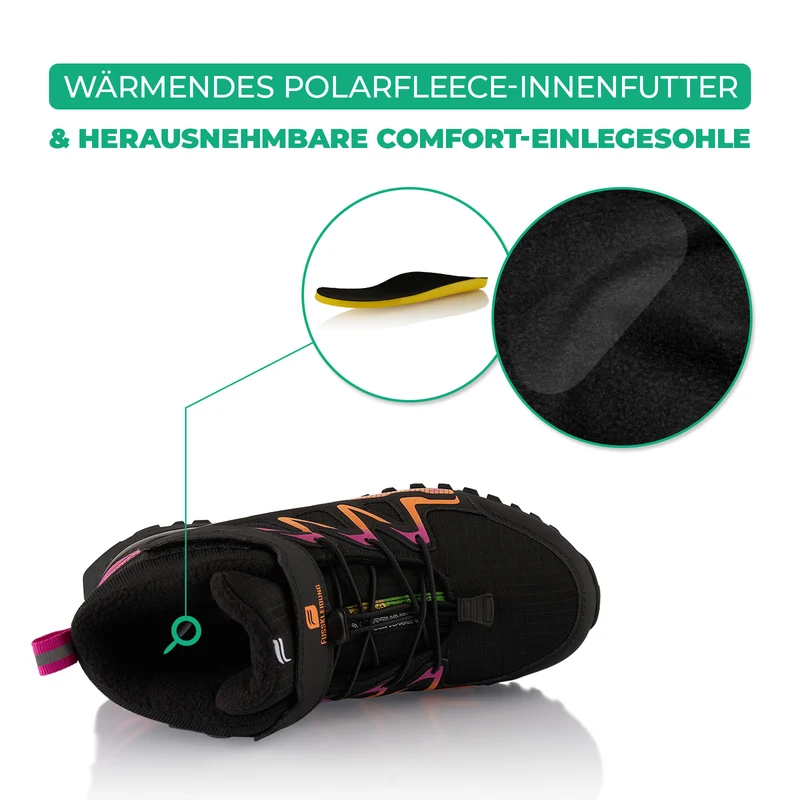 Winterstiefel Wasserdichte Warm Gefütterte Wanderschuhe