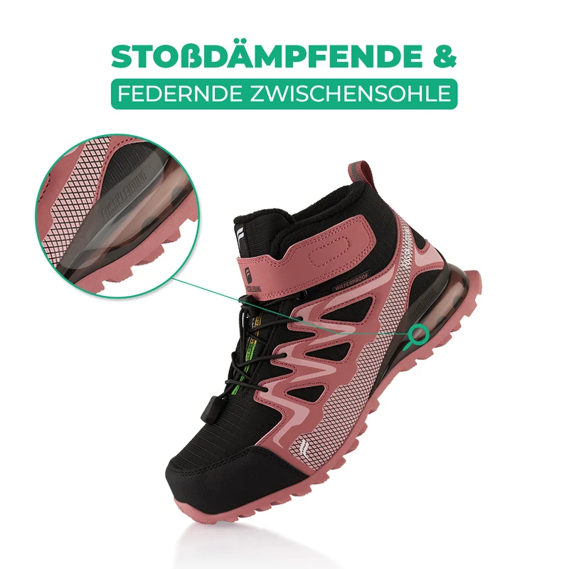Winterstiefel Wasserdichte Warm Gefütterte Wanderschuhe