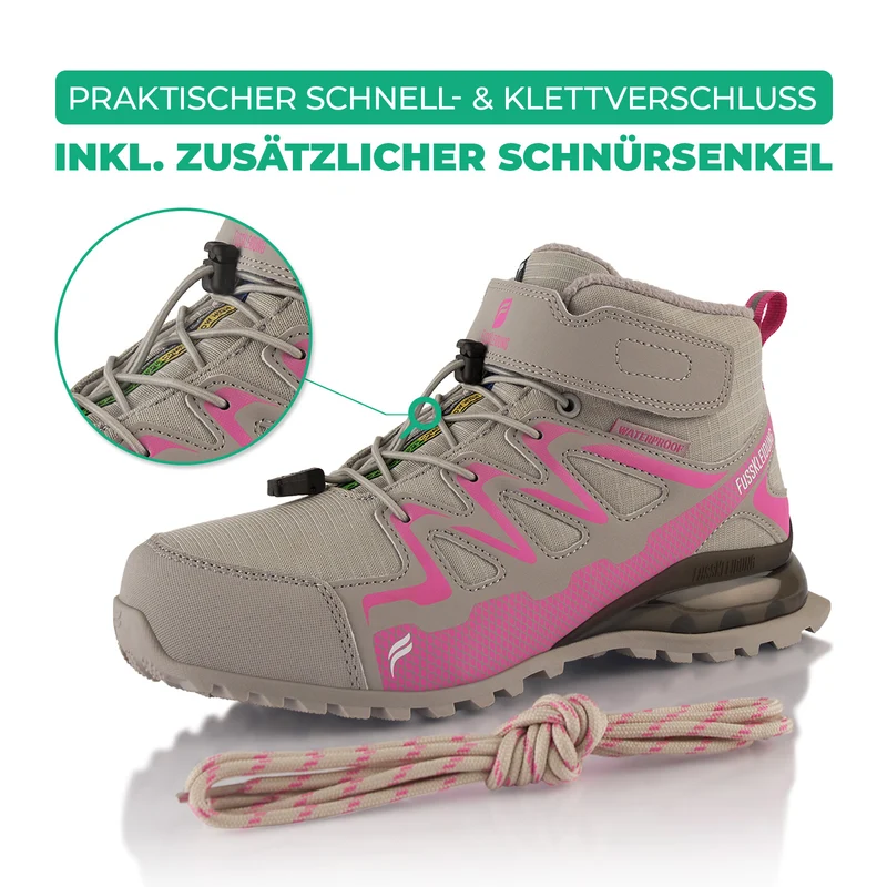 Winterstiefel Wasserdichte Warm Gefütterte Wanderschuhe