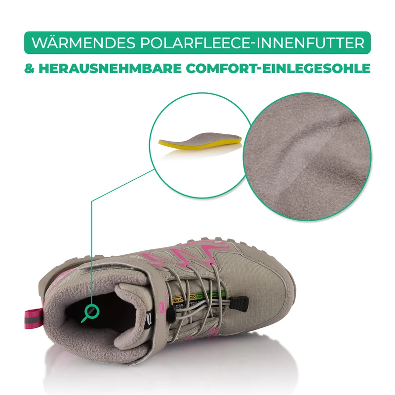 Winterstiefel Wasserdichte Warm Gefütterte Wanderschuhe