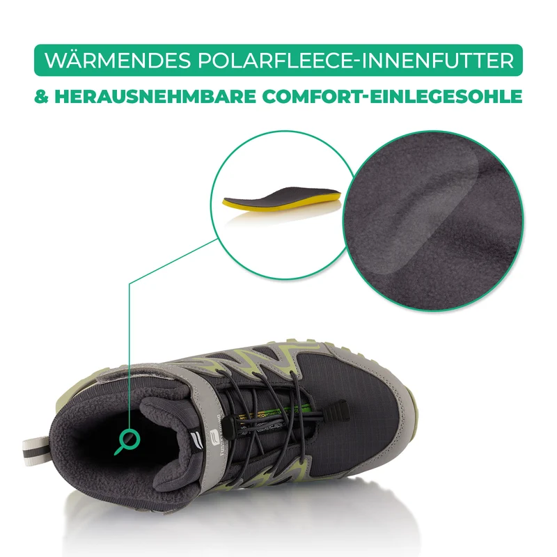 Winterstiefel Wasserdichte Warm Gefütterte Wanderschuhe